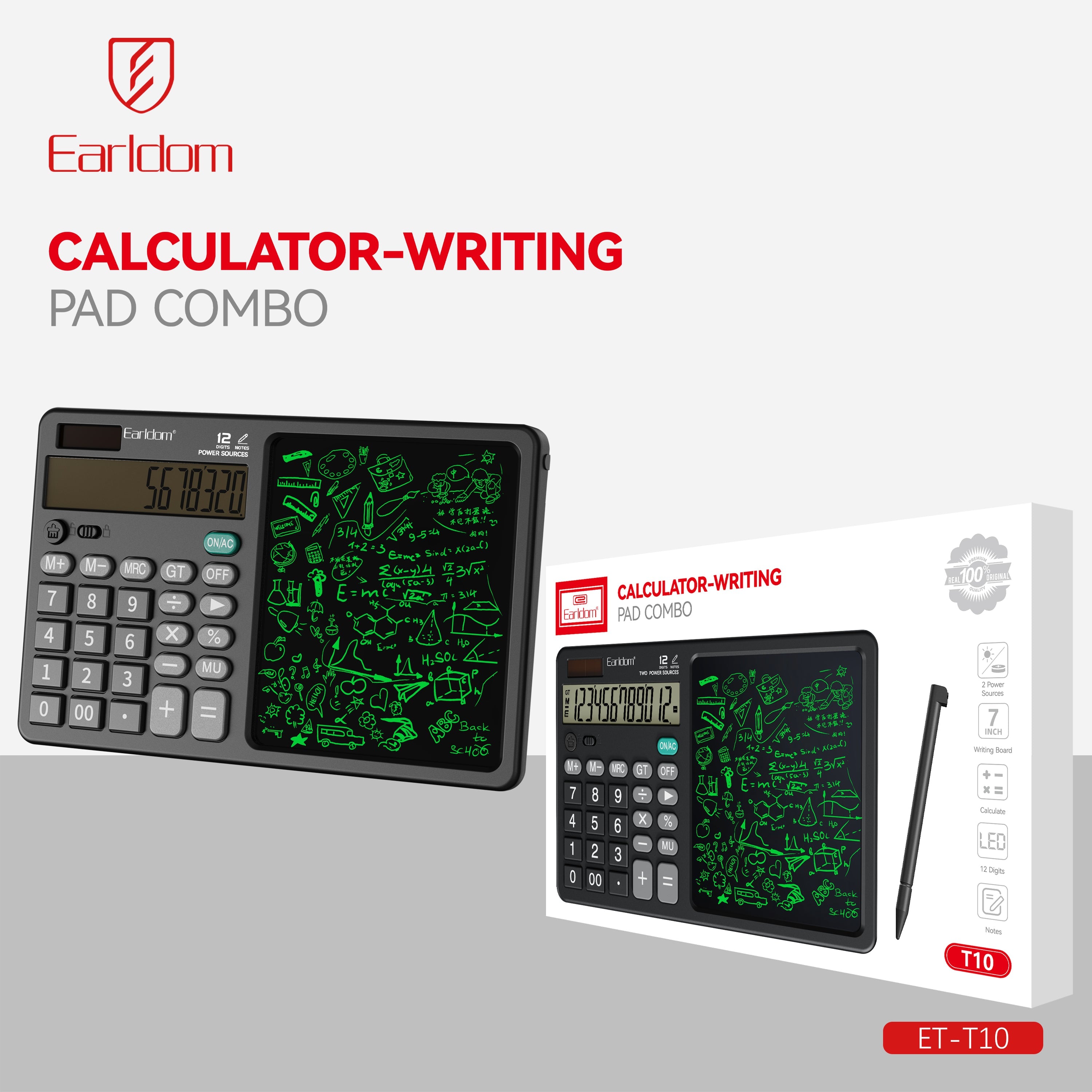 Calculator with Notepad ET-T10 Calculator with Notepad ET-T10